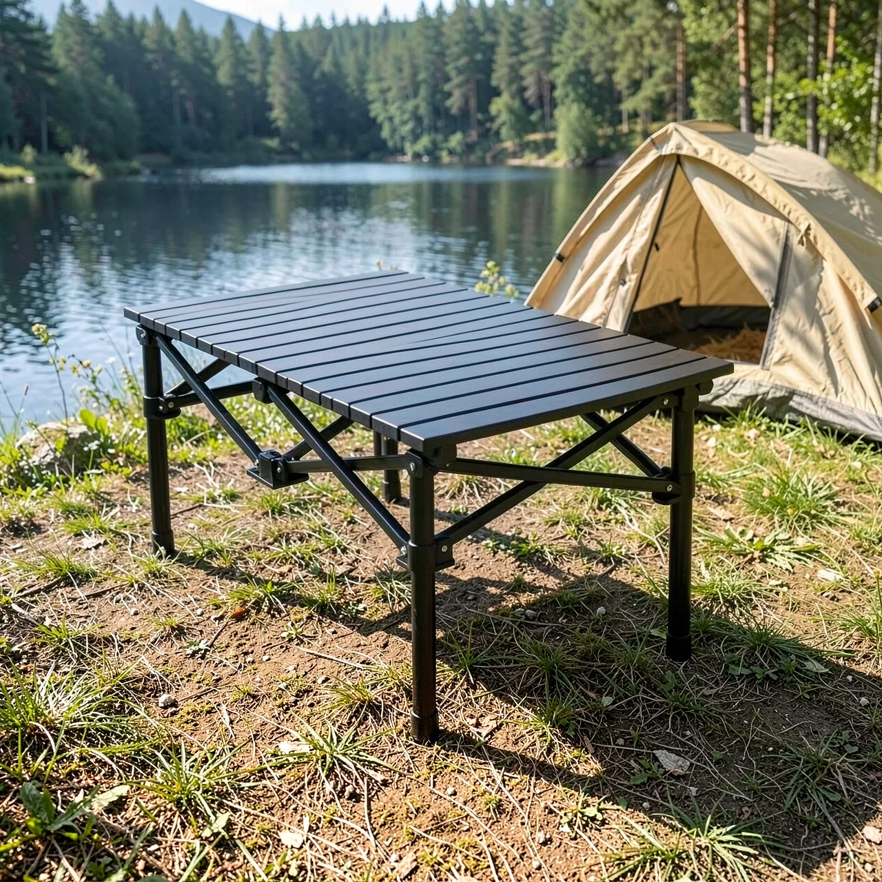 Стол походный Other Homes прямоугольный черный 95x55x50