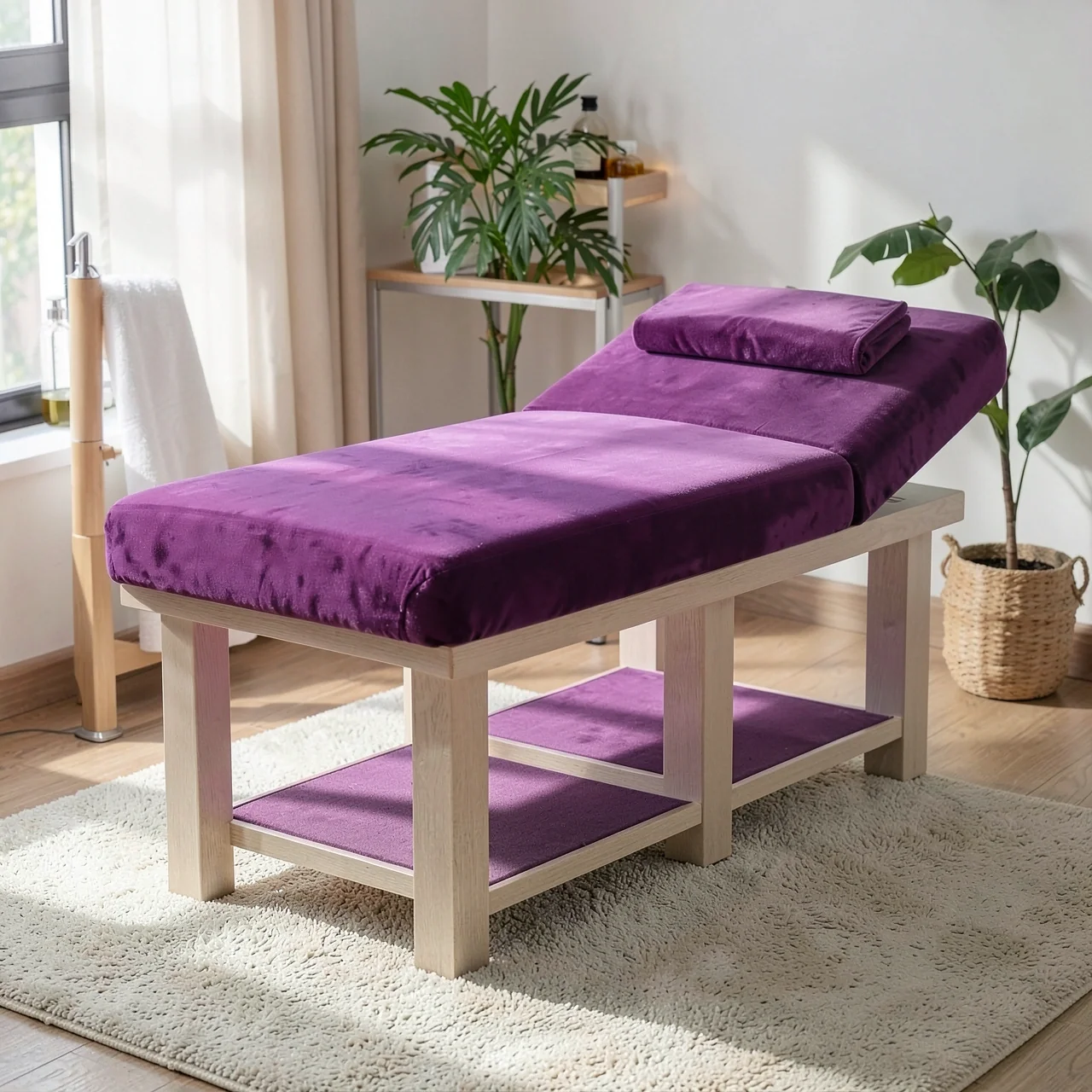Кушетка фиолетовый велюр усиленная 185x70
