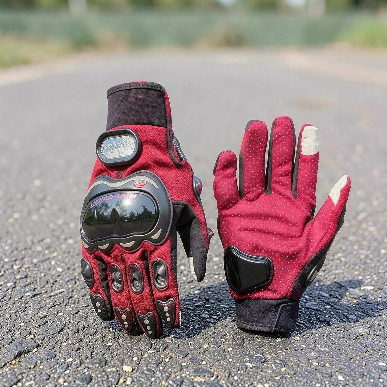 Перчатки мотоциклетные Riding Tribe Summer Knight MCS-01C красные XL