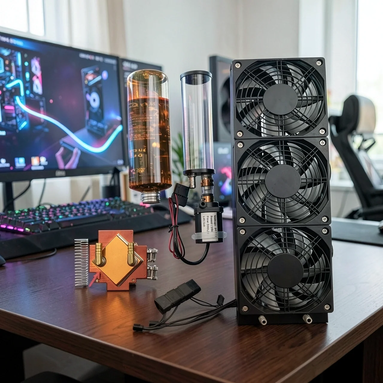 СЖО No brand Комплект GPU медный водоблок 360мм