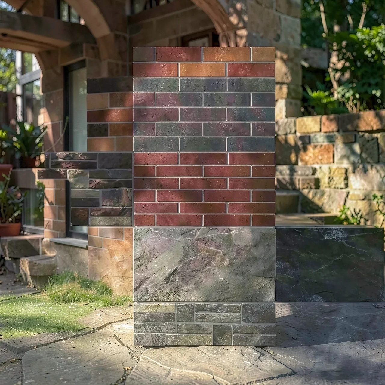 Декоративный фасадный кирпич Фухуаджу E-Stones 300x600 цвет 63D10
