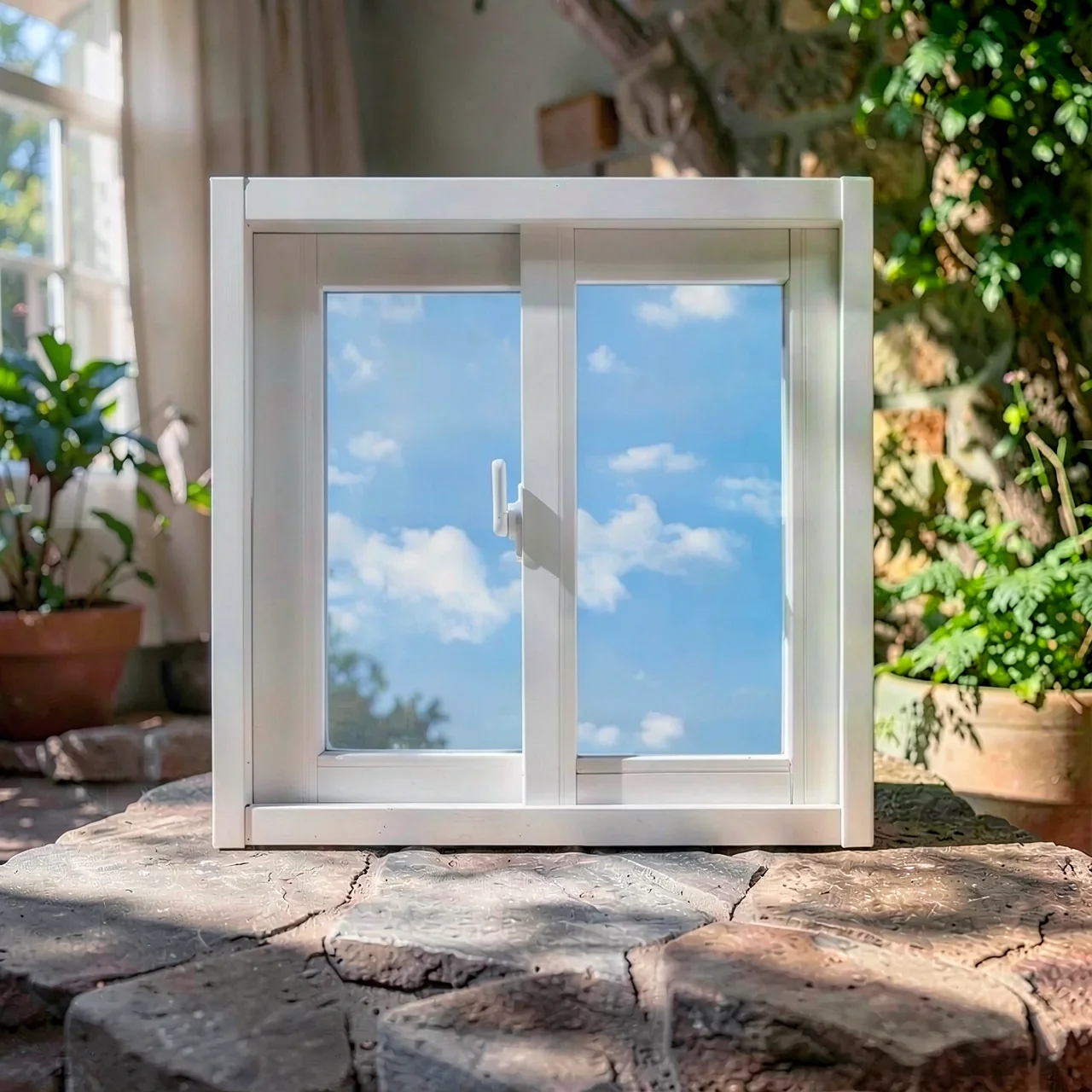 Окно раздвижное алюминиевое 60x40