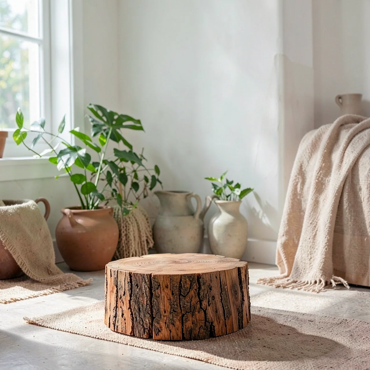 Столик-пень 25x25x80 см