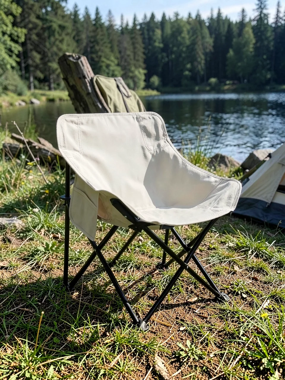 Стул кемпинговый Moon Chair базовый большой белый