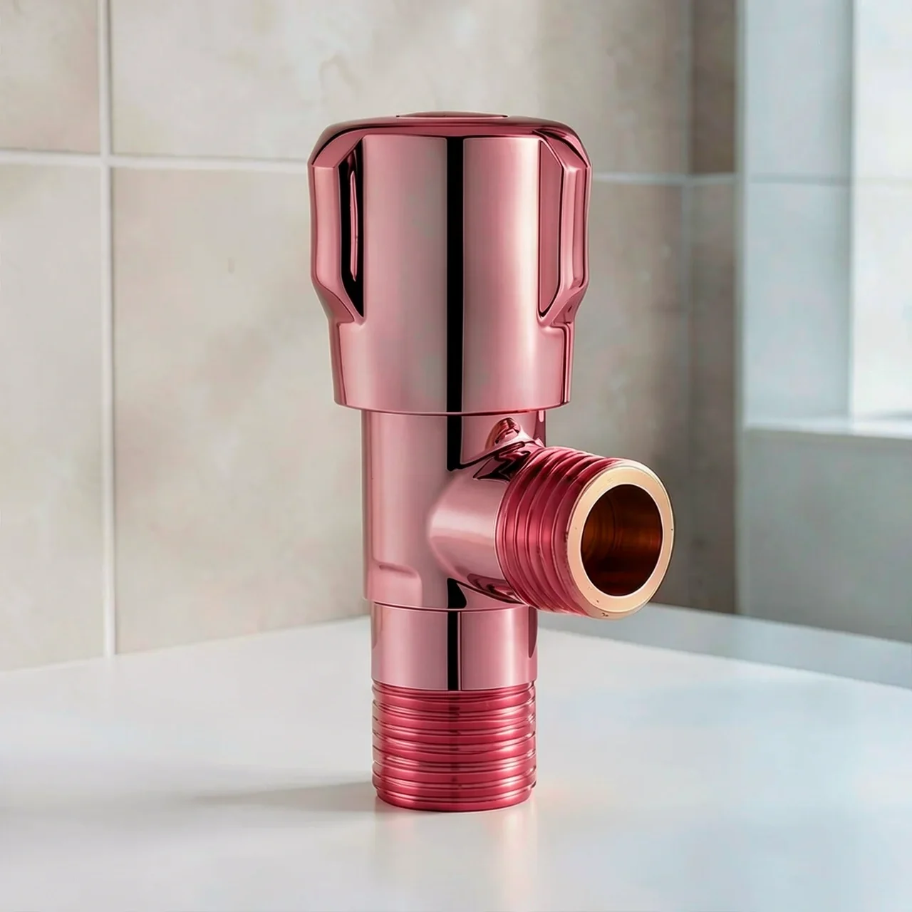 Вентиль угловой Pure Copper 304 сталь 304 3/4 дюйма красный