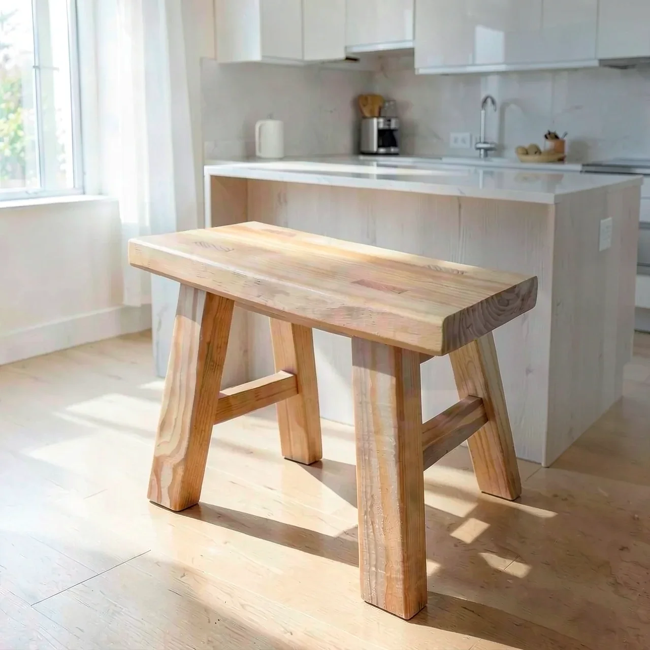 Стеллаж 30x15x30 см на 1 бревне