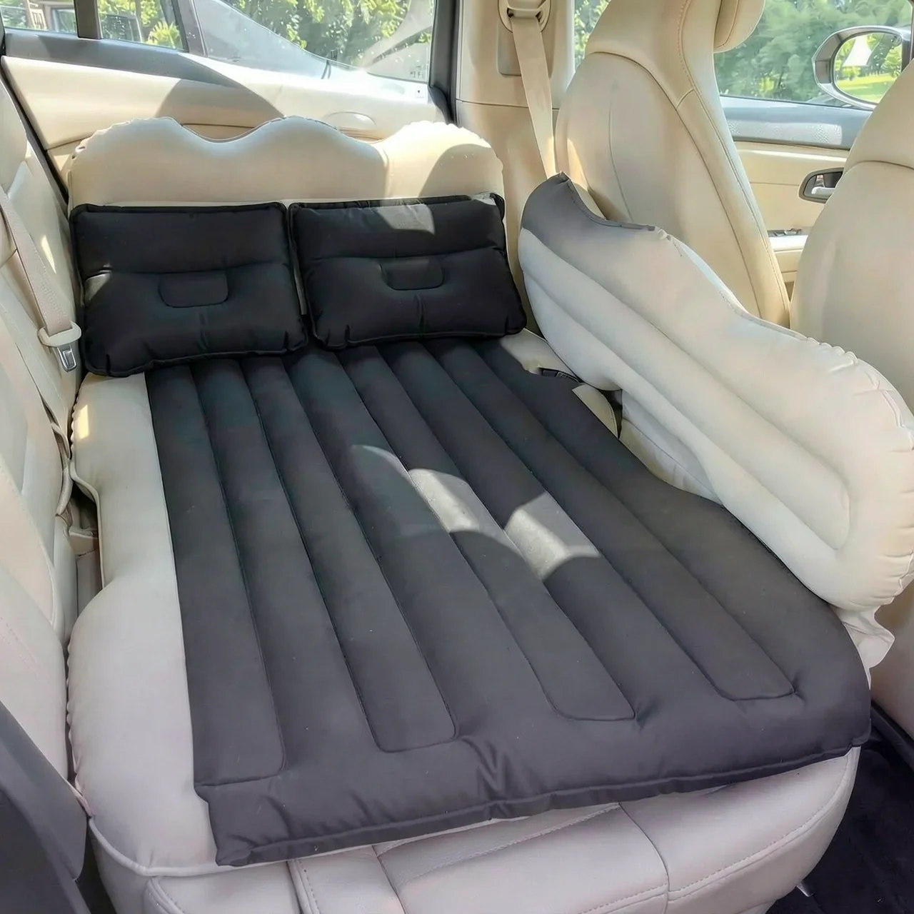 Матрас автомобильный надувной Рюга серый с двумя опорами