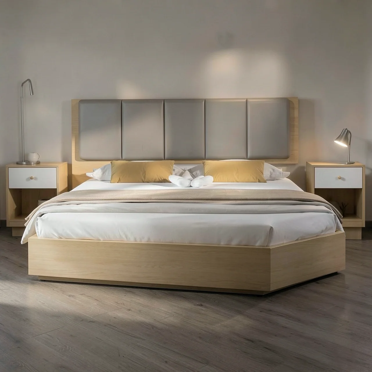 Кровать-татами с двумя тумбами 120x200