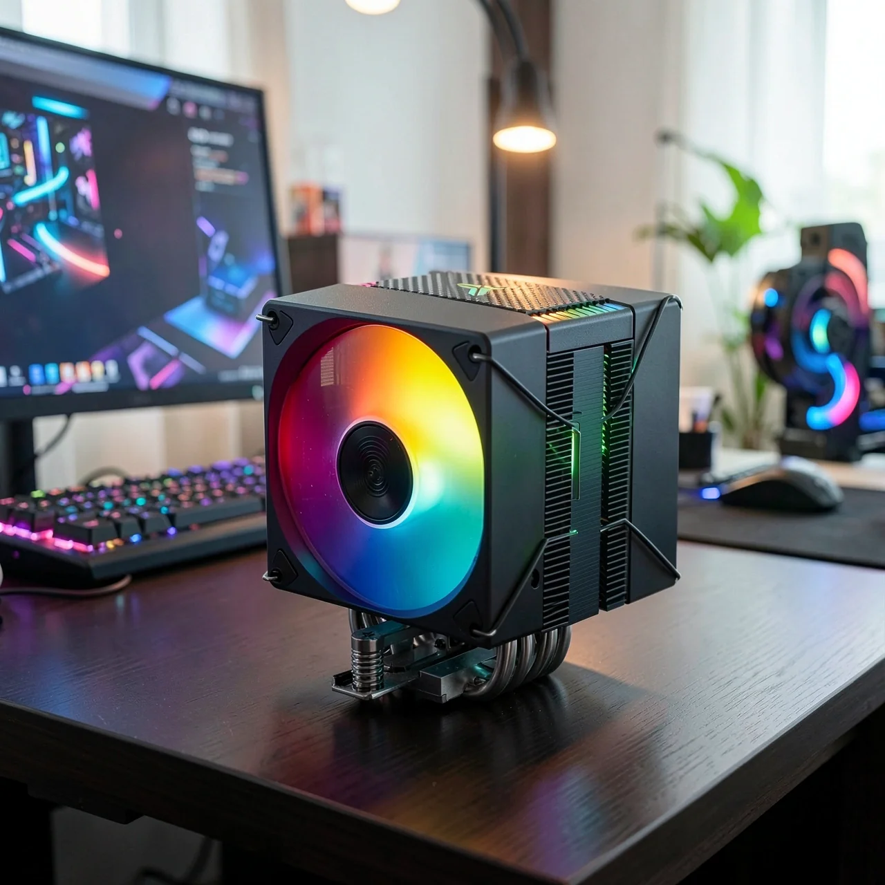 Кулер для процессора Jonsbo CR-1400 EVO ARGB черный два вентилятора