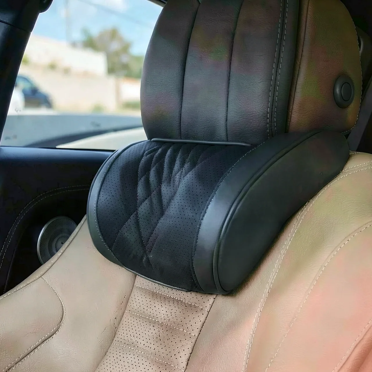 Поясничная опора Maybach черная