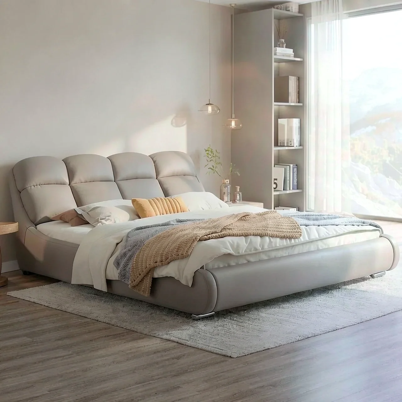 Кровать двуспальная 1800x2000 рама +1 тумба