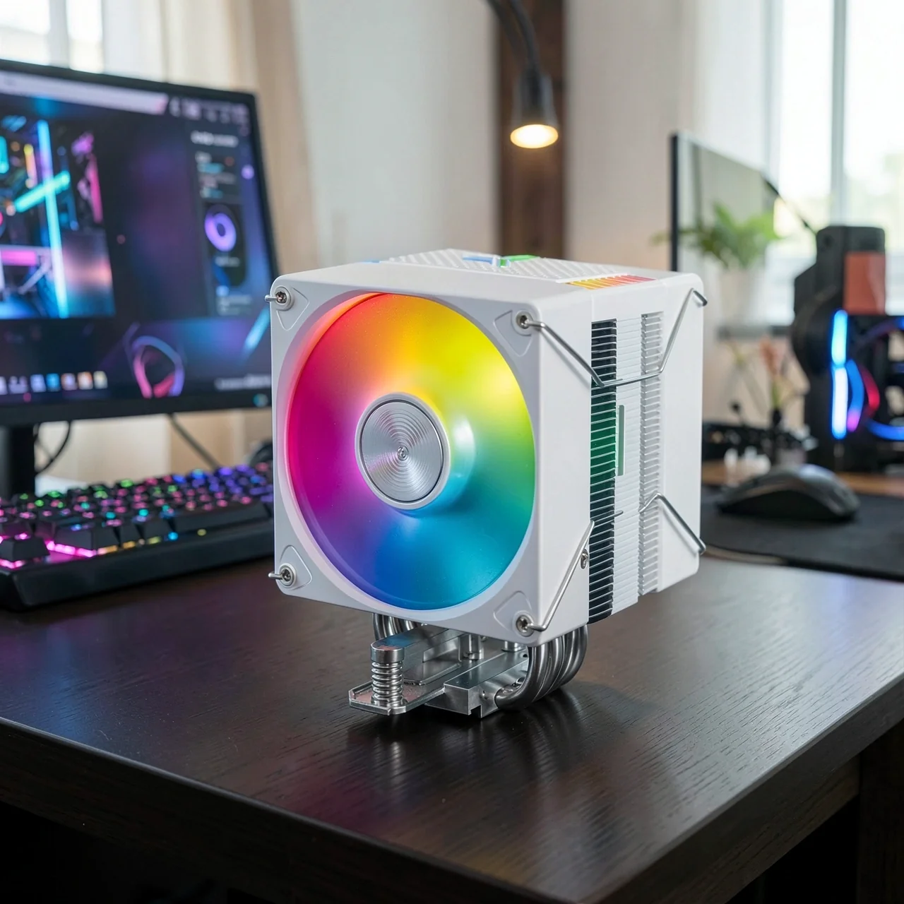 Кулер Jonsbo CR-400 EVO ARGB белый 2 вентилятора