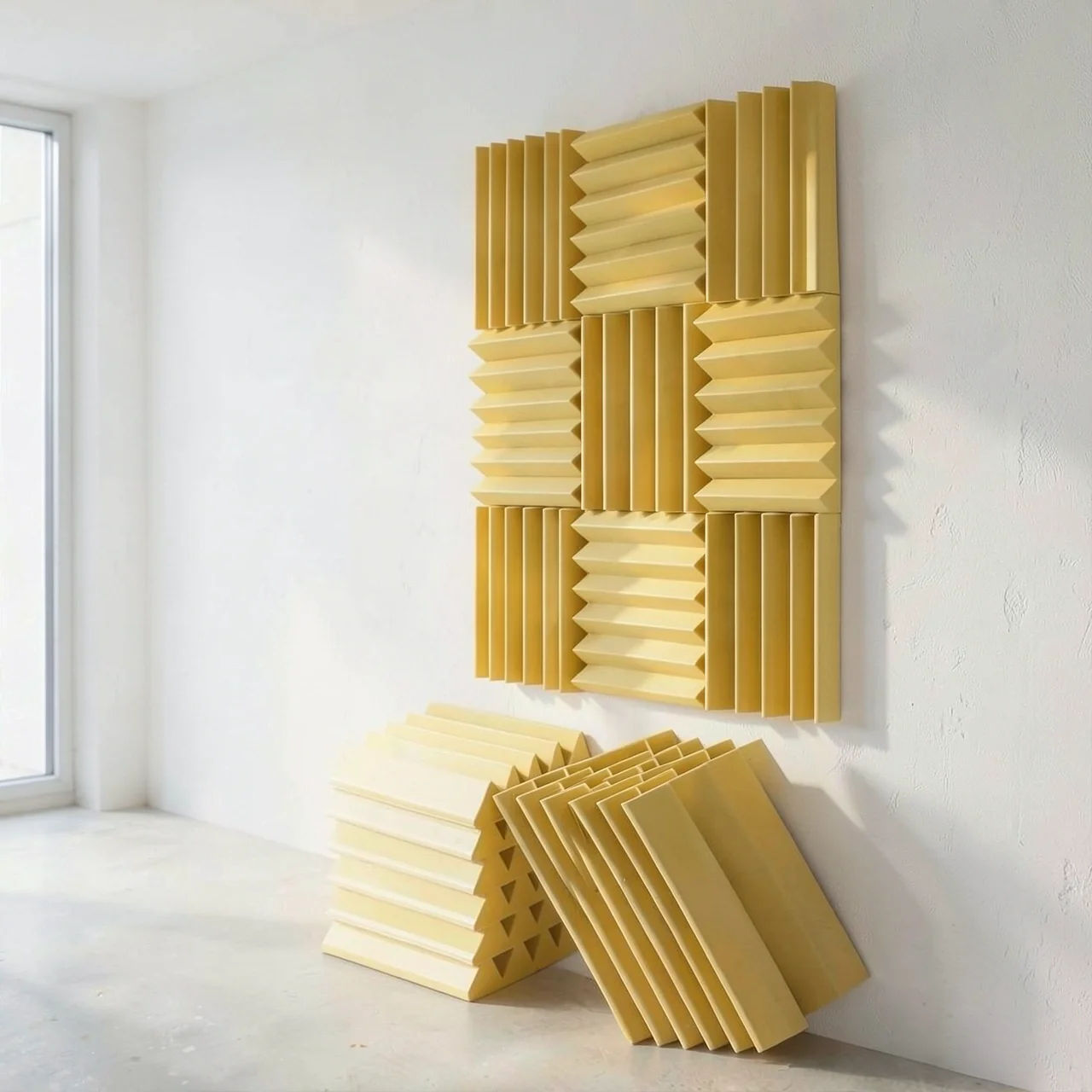 Панель акустическая желтая 50x50x2.5