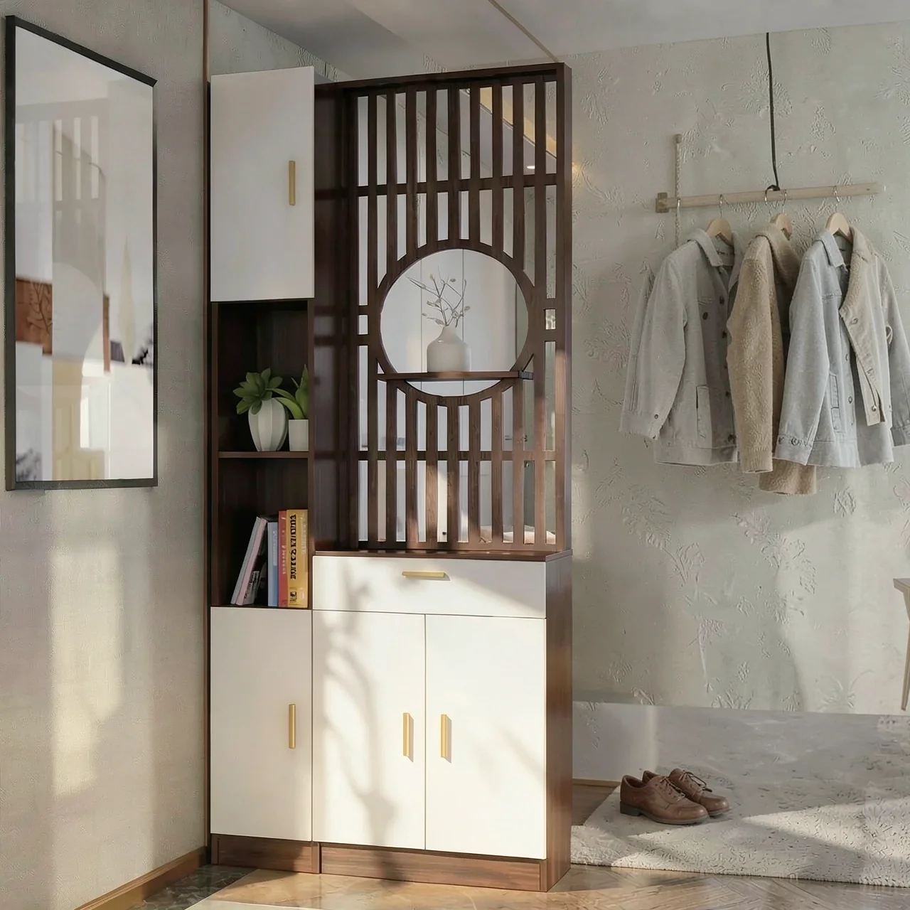 Перегородка зонирования 230x60 см комбинированная