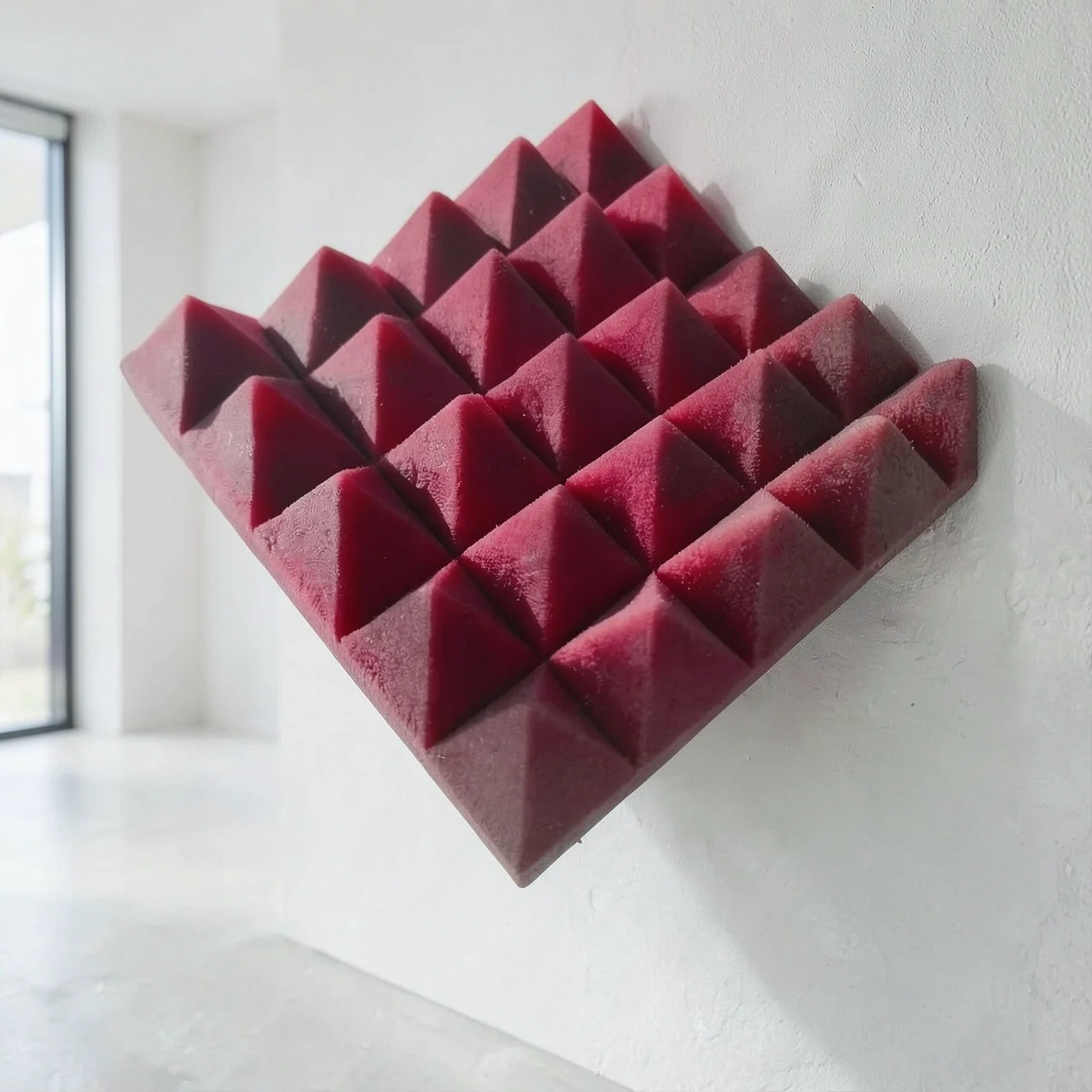 Акустическая пирамида черная 30x30