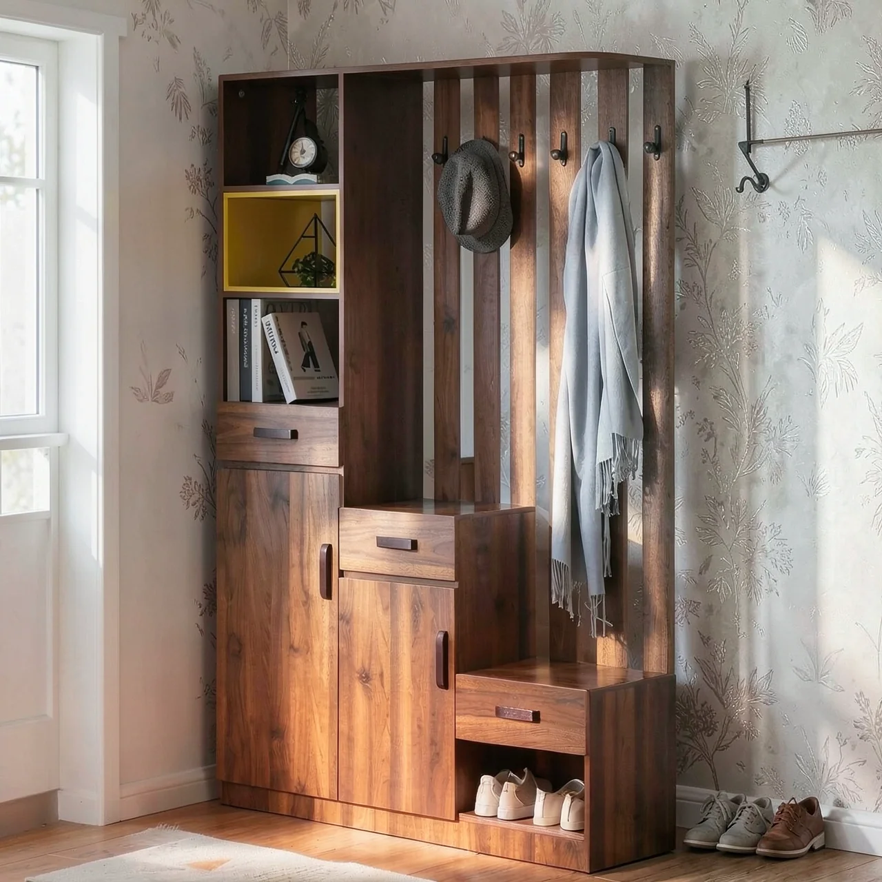 Шкаф-перегородка Xuangane орех правый 1200 мм