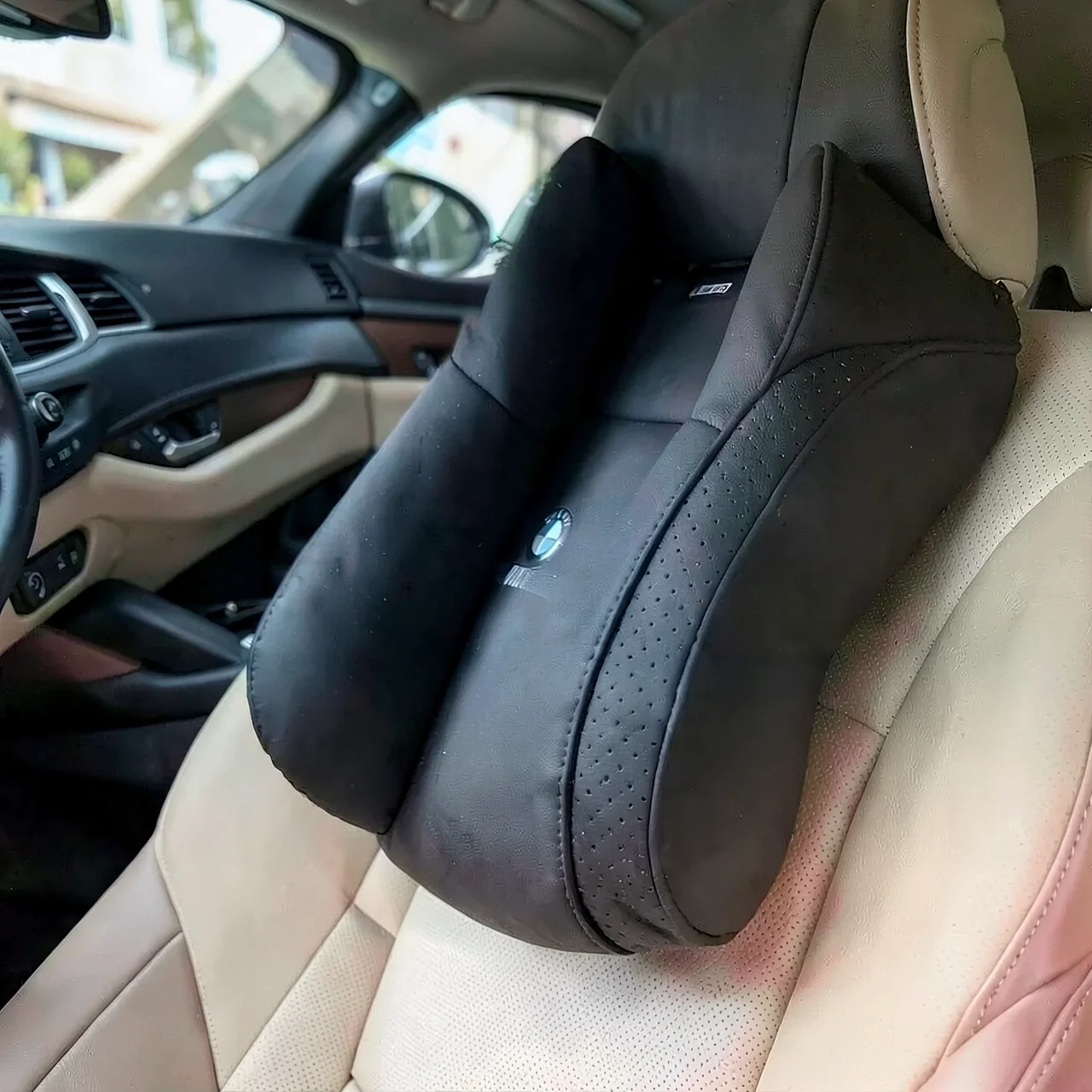 Подушка шейная BMW синяя