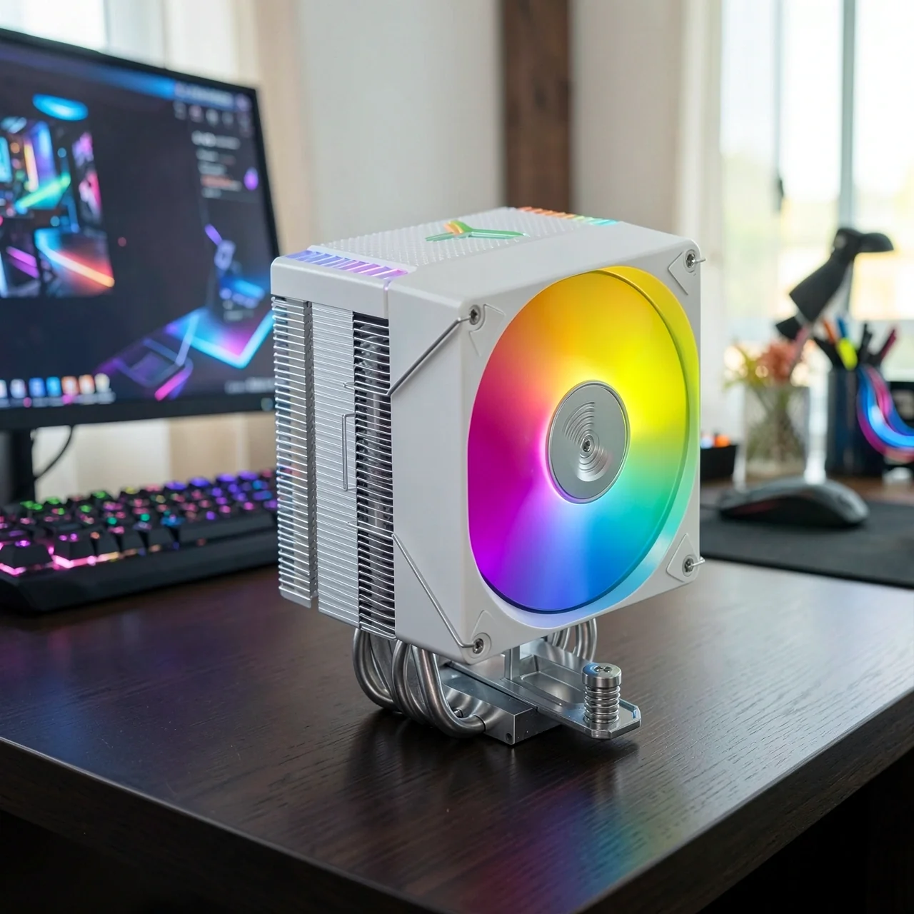 Кулер для процессора Jonsbo CR-1400 EVO белый ARGB
