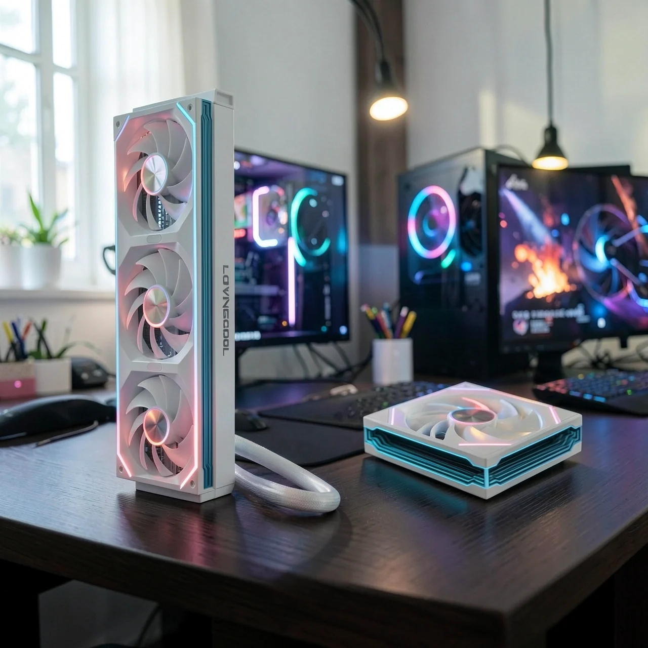 СЖО LovingCool SC60 Firefly 360мм белый расширенный комплект