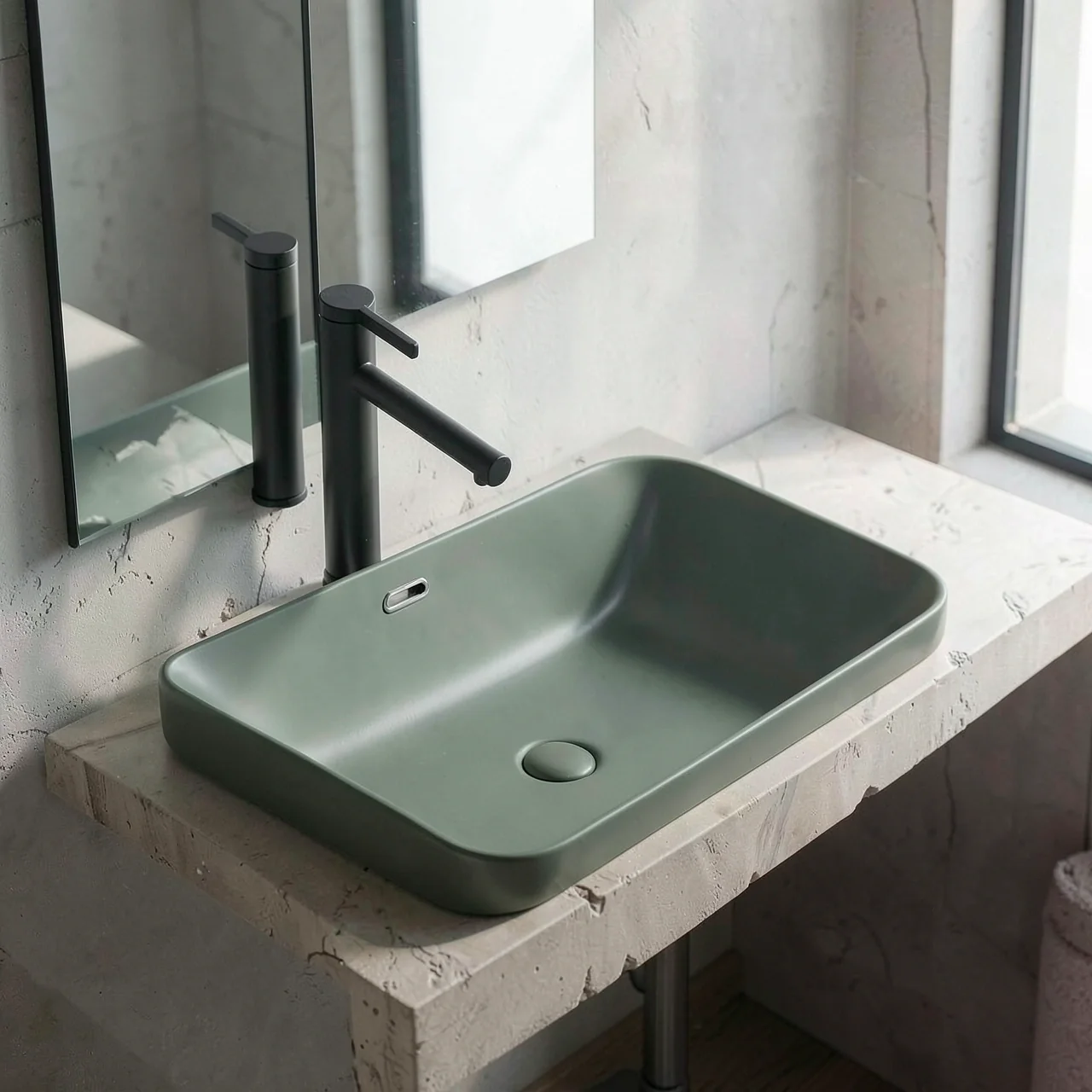 Раковина Montop CB894 белая 43x43