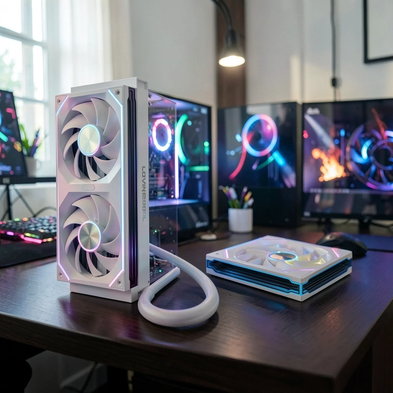 СЖО LovingCool SC60 Firefly 240мм белый комплект PRO