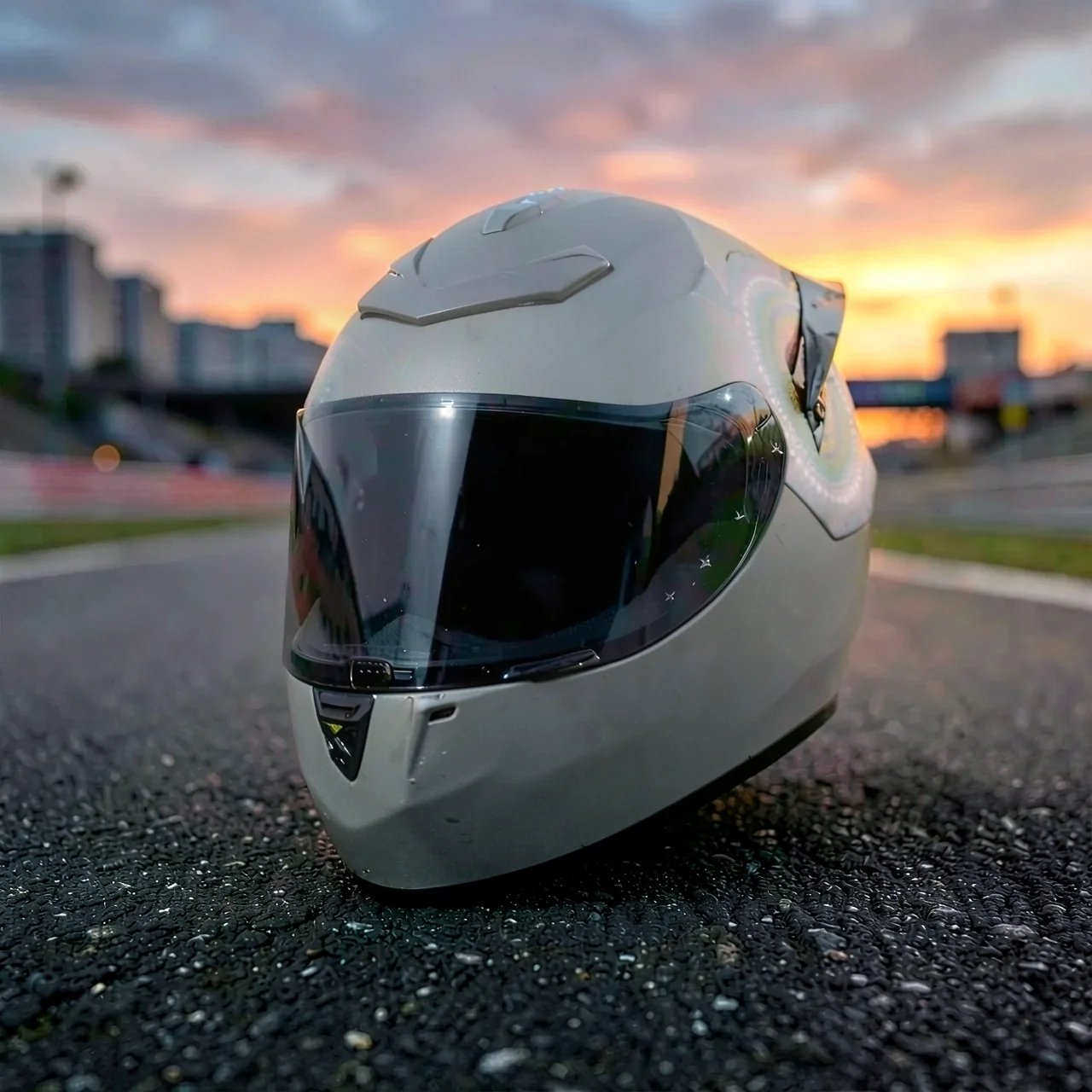 Шлем QKE RR Racing цементно-серый 66
