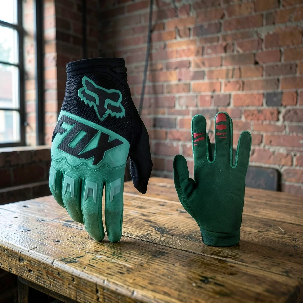 Перчатки FOX для мотокросса мятно-зеленые M