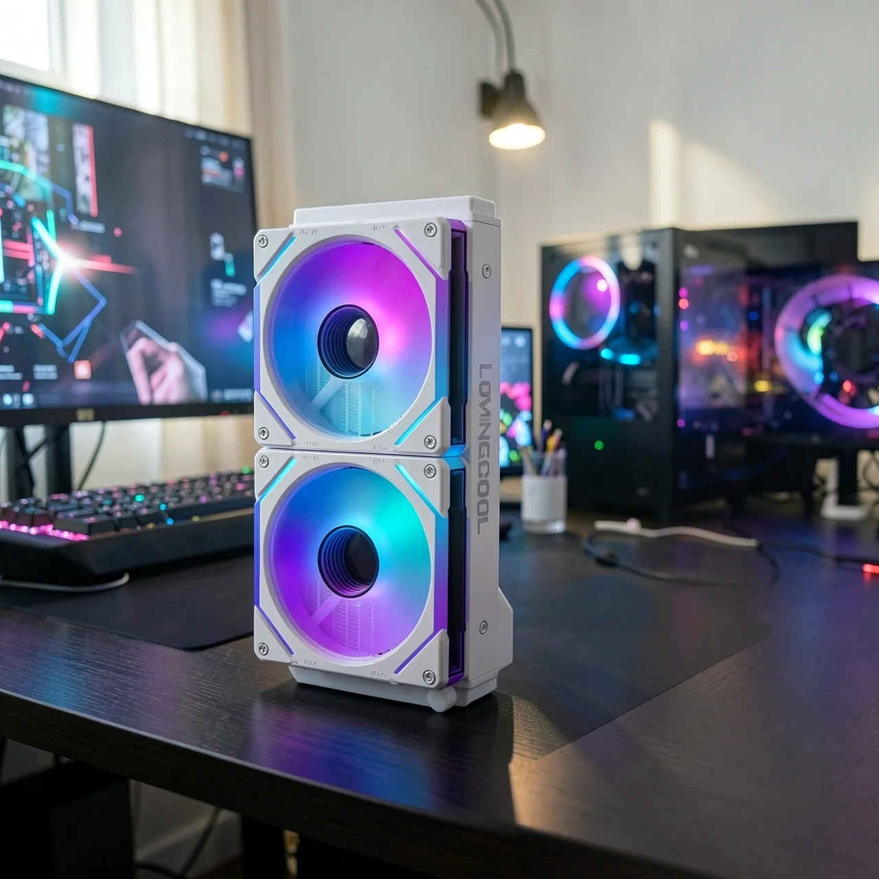 СЖО LOVINGCOOL DP01 240мм белый бесконечное зеркало
