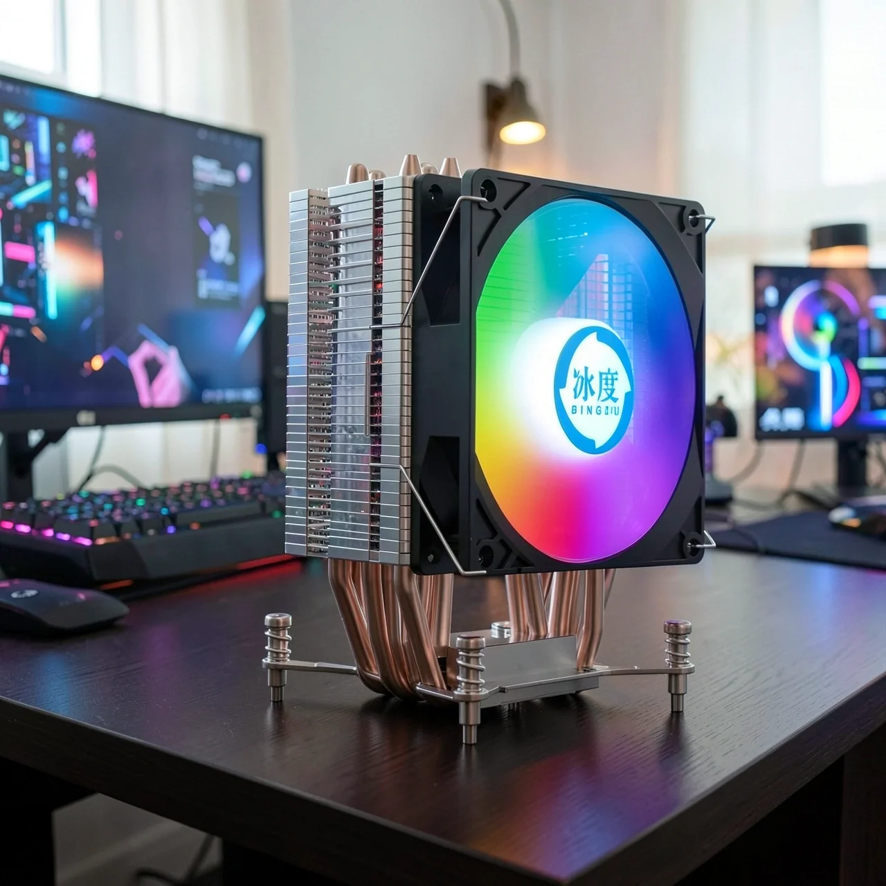 Кулер Ice degree Ice Domain D9 Intel Universal 6 трубок 1 вентилятор RGB