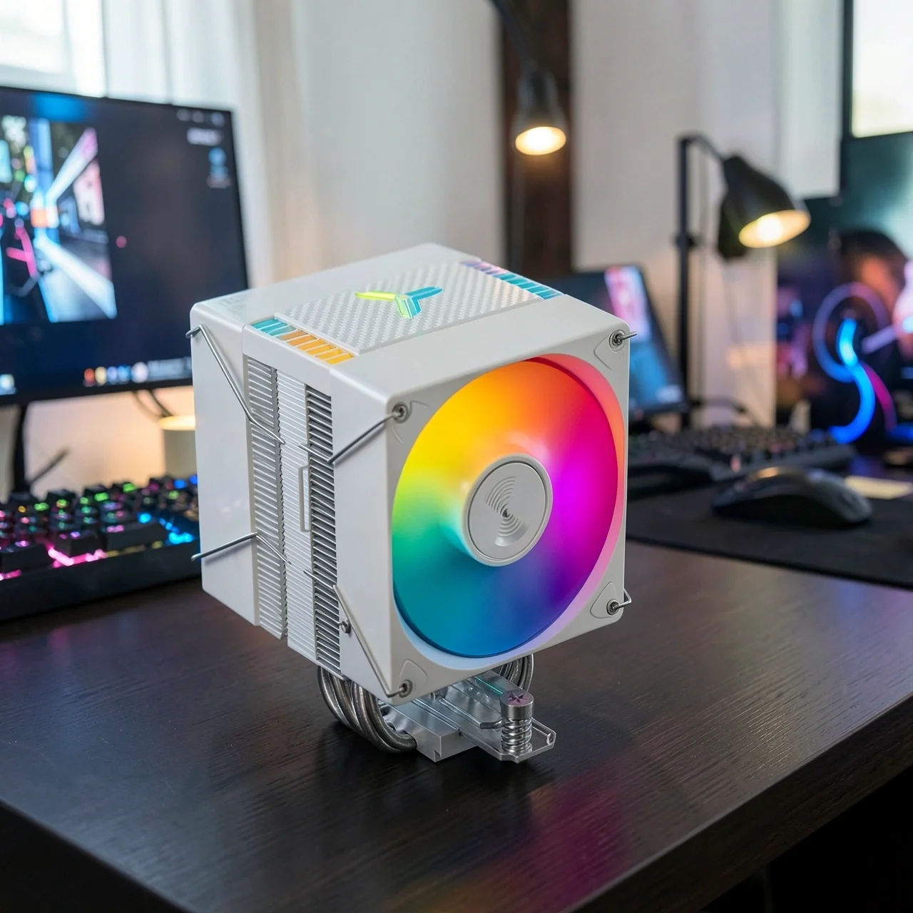 Кулер Jonsbo CR1400 EVO ARGB белый два вентилятора