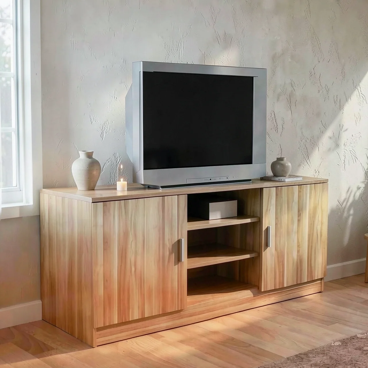 Тумба под телевизор 120x40x60 см цвет тик