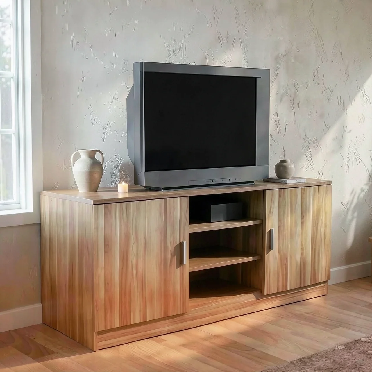 Тумба под телевизор 100x40x60 см цвет черный орех