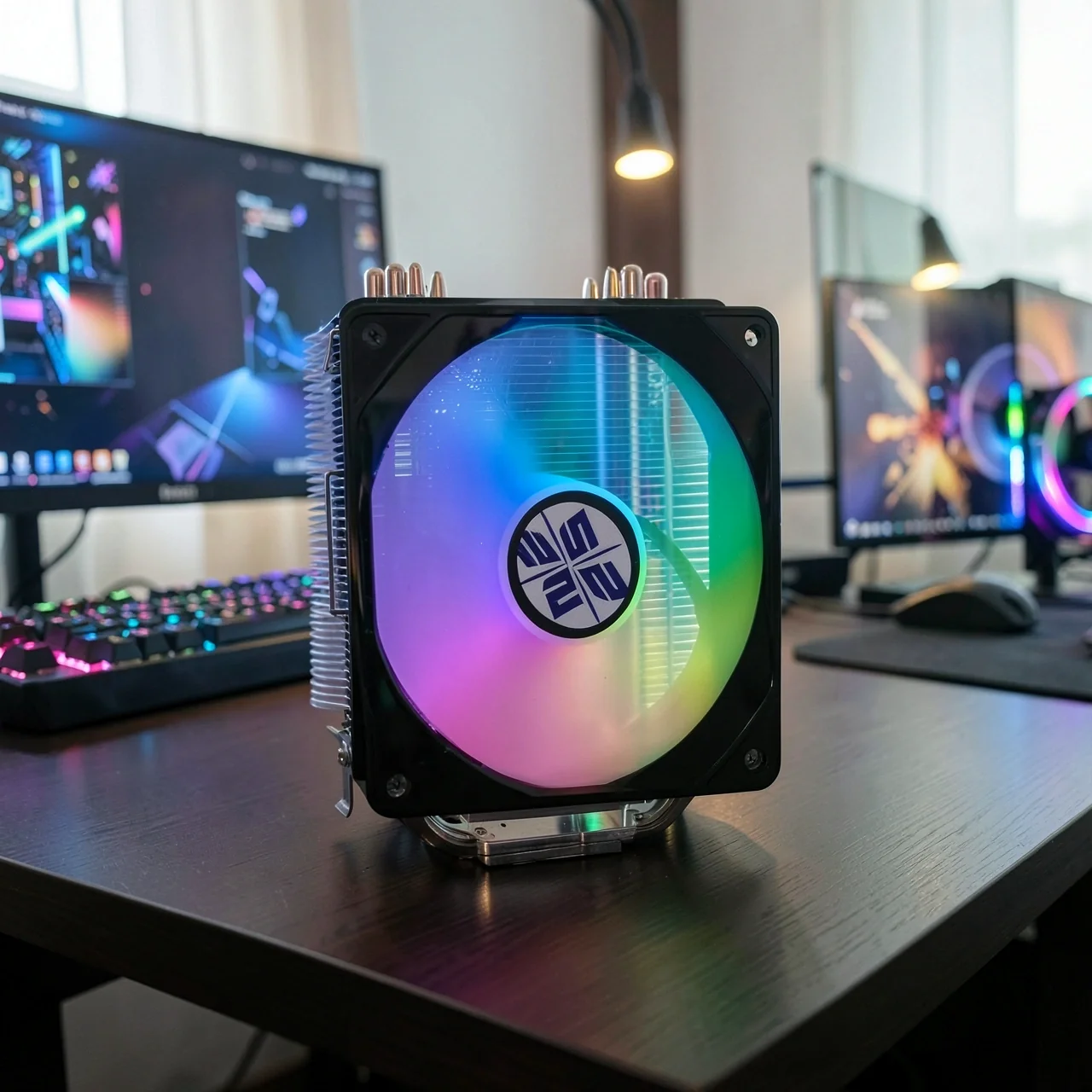 Кулер SEYIDO Z1/06 два вентилятора RGB для Intel