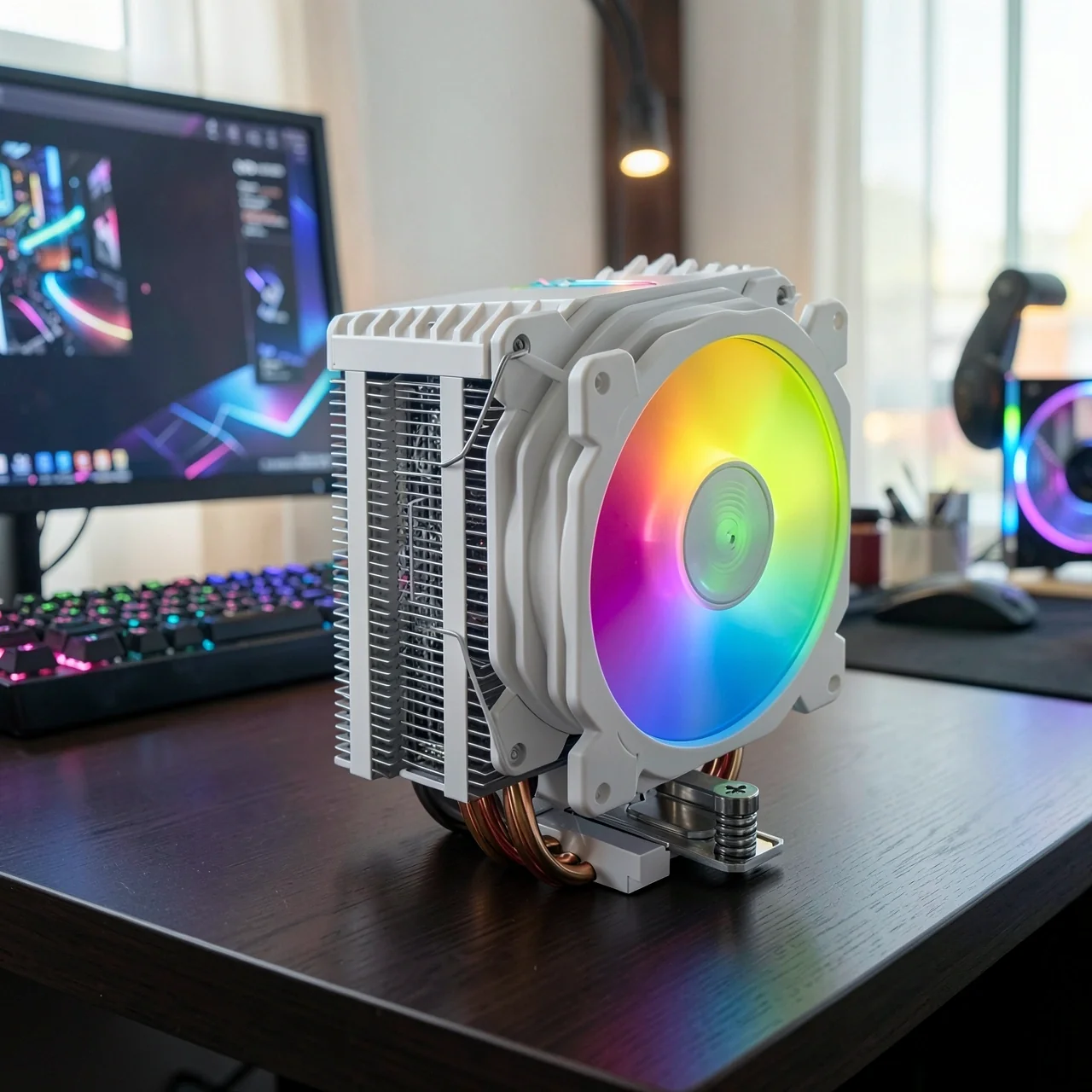 Кулер для процессора Jonsbo CR-1400E белый ARGB