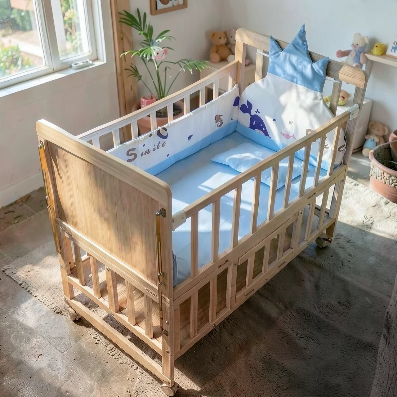 Кроватка двухъярусная стандарт 102x60x83см