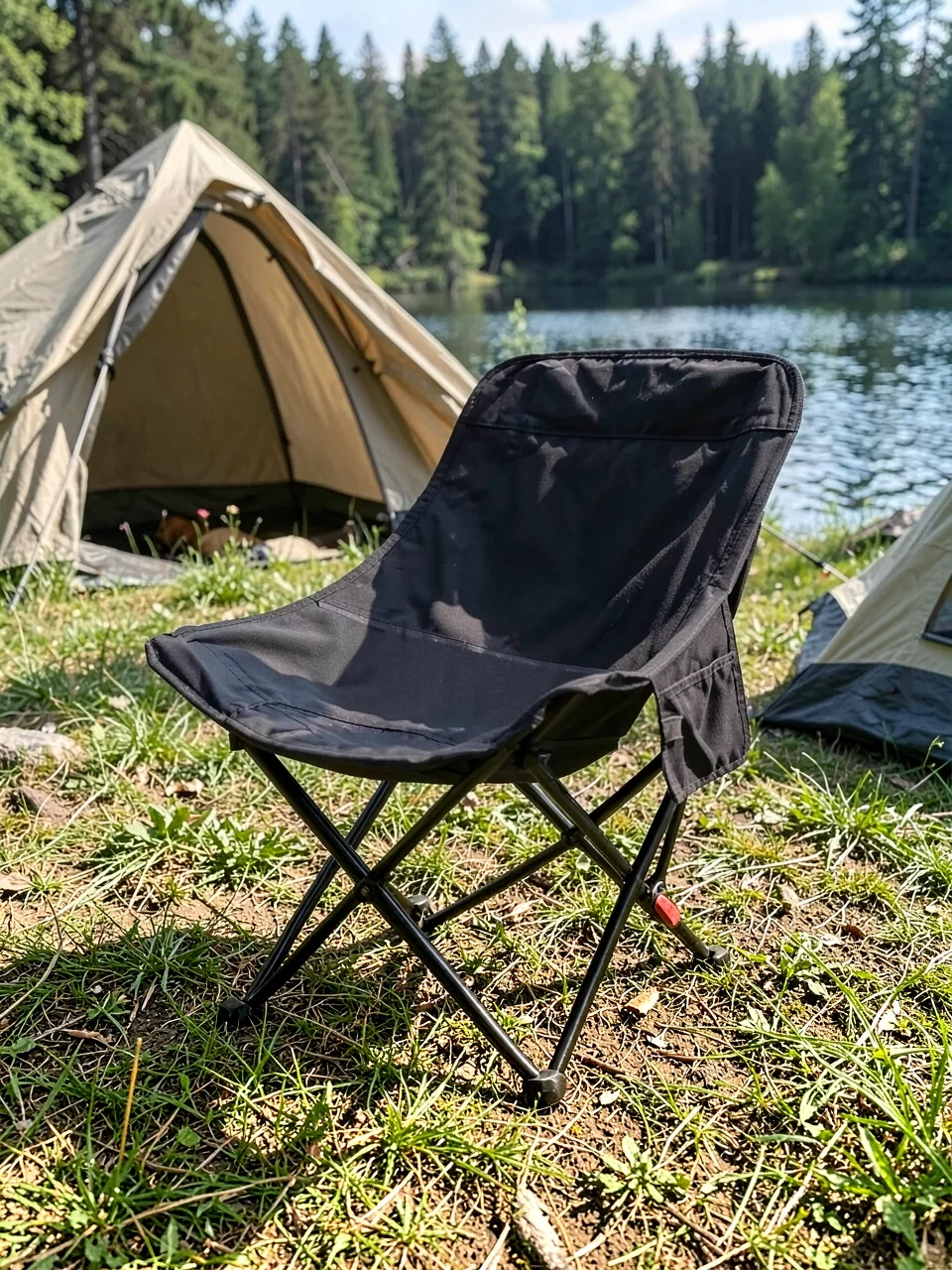 Стул кемпинговый Moon Chair флагман регулируемый малый черный
