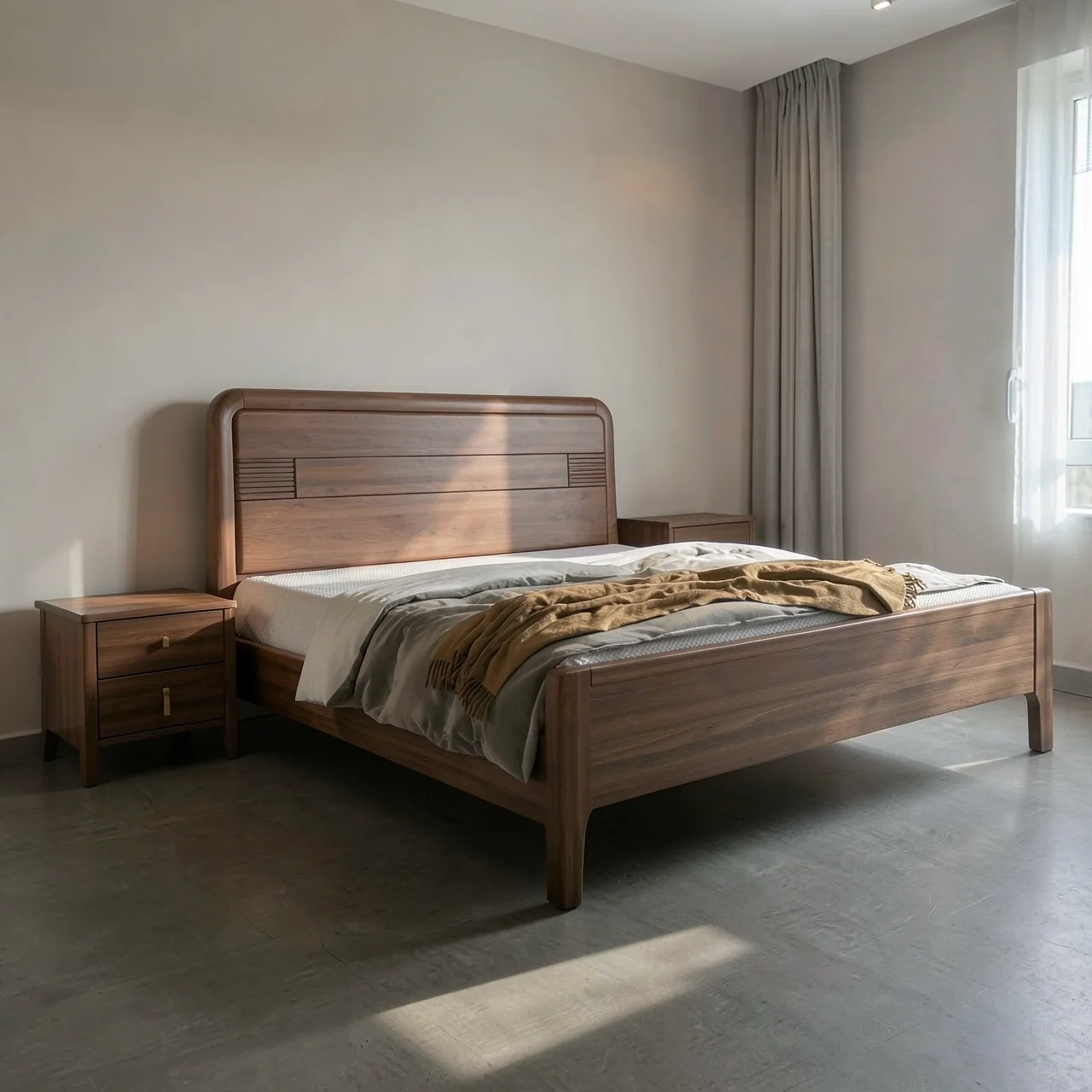 Кровать с одной тумбой 150x200
