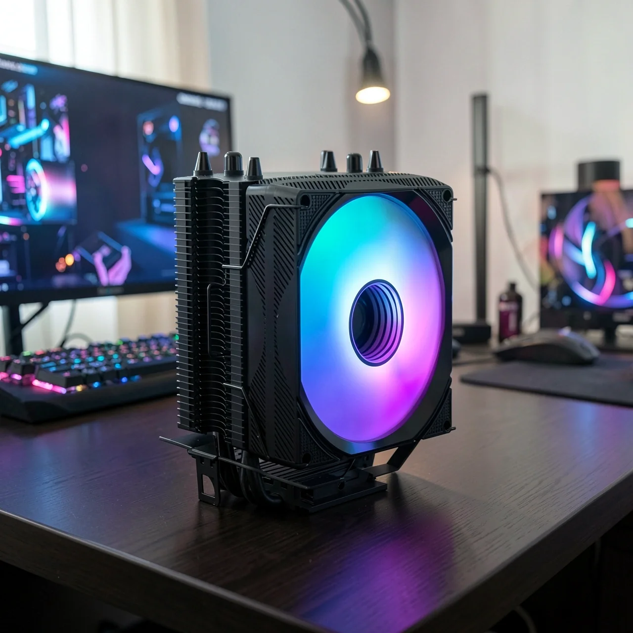 Кулер SRHX LC-T90 PRO черный с подсветкой