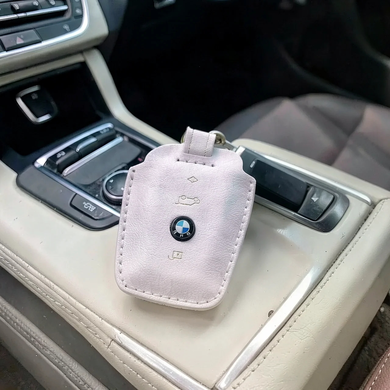 Чехол-ключница BMW A розовый