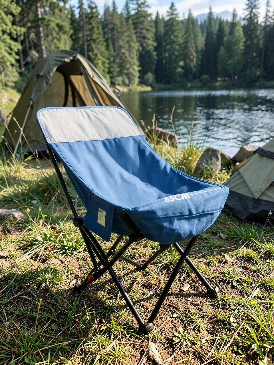 Стул кемпинговый Moon Chair флагман регулируемый большой голубой