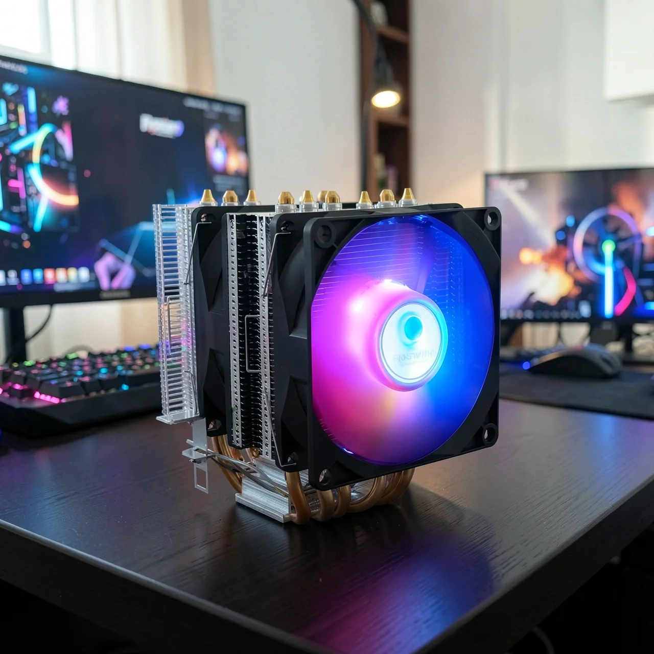 Кулер Frostwind X99 с RGB-подсветкой, 2 вентилятора, 3-pin