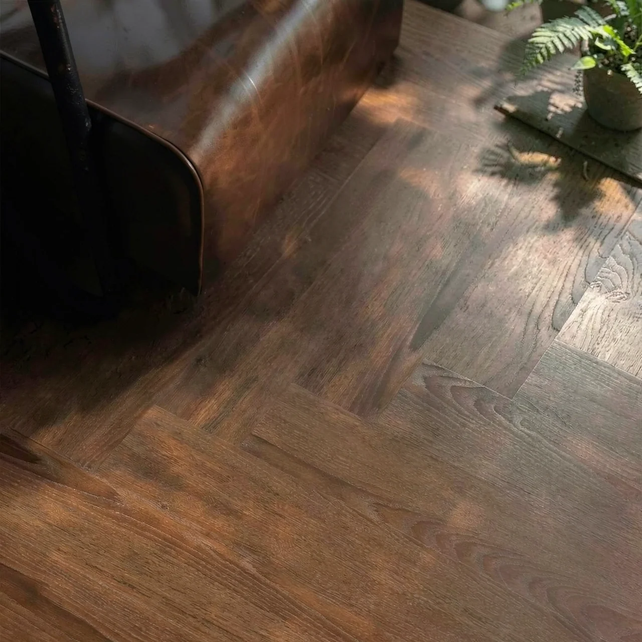 Напольное покрытие SPC елочка Black Walnut