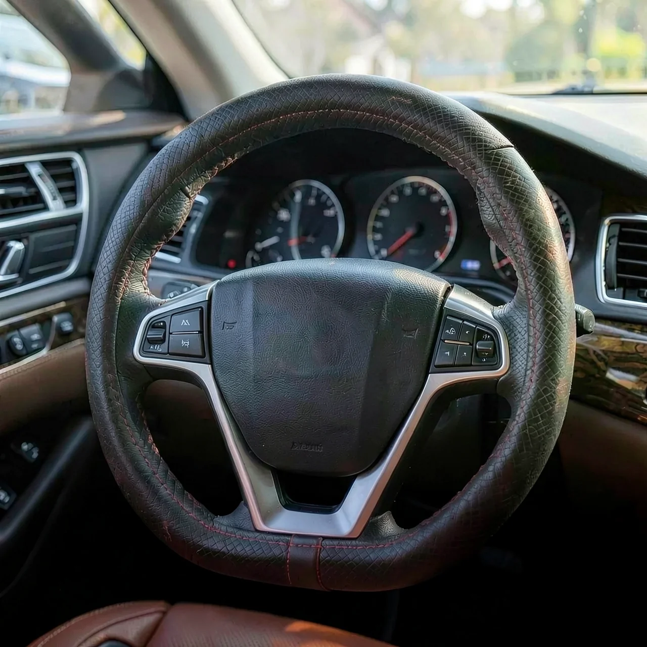 Чехол на руль черный D-образный