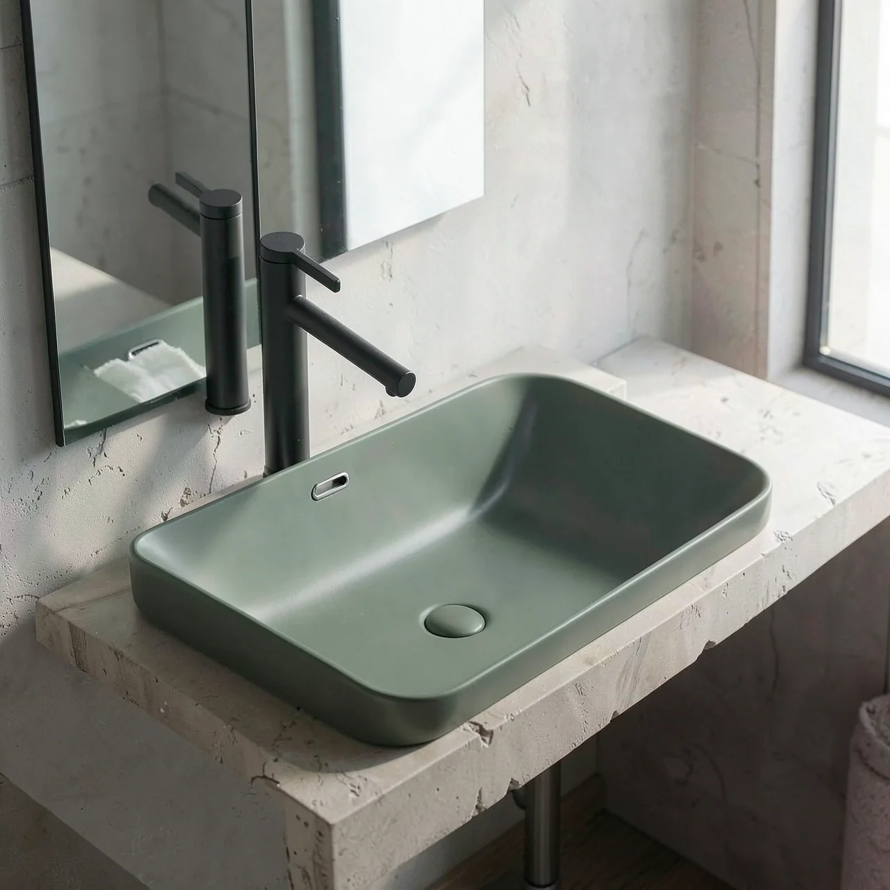 Раковина Montop CB894 белая 70x40