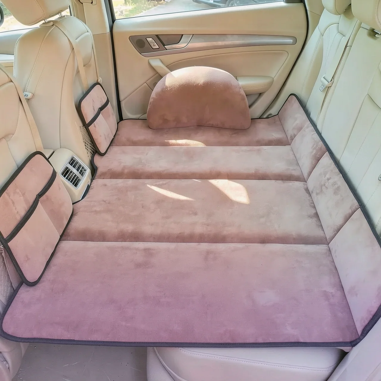 Матрас-коврик автомобильный коричневый 135x85 с сумкой