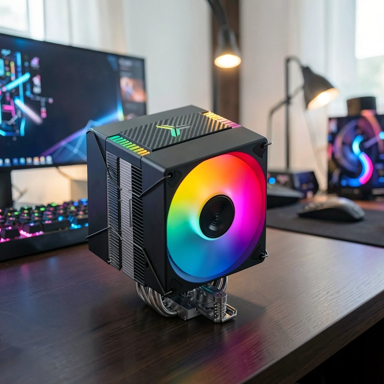 Кулер Jonsbo CR1400 EVO ARGB черный два вентилятора