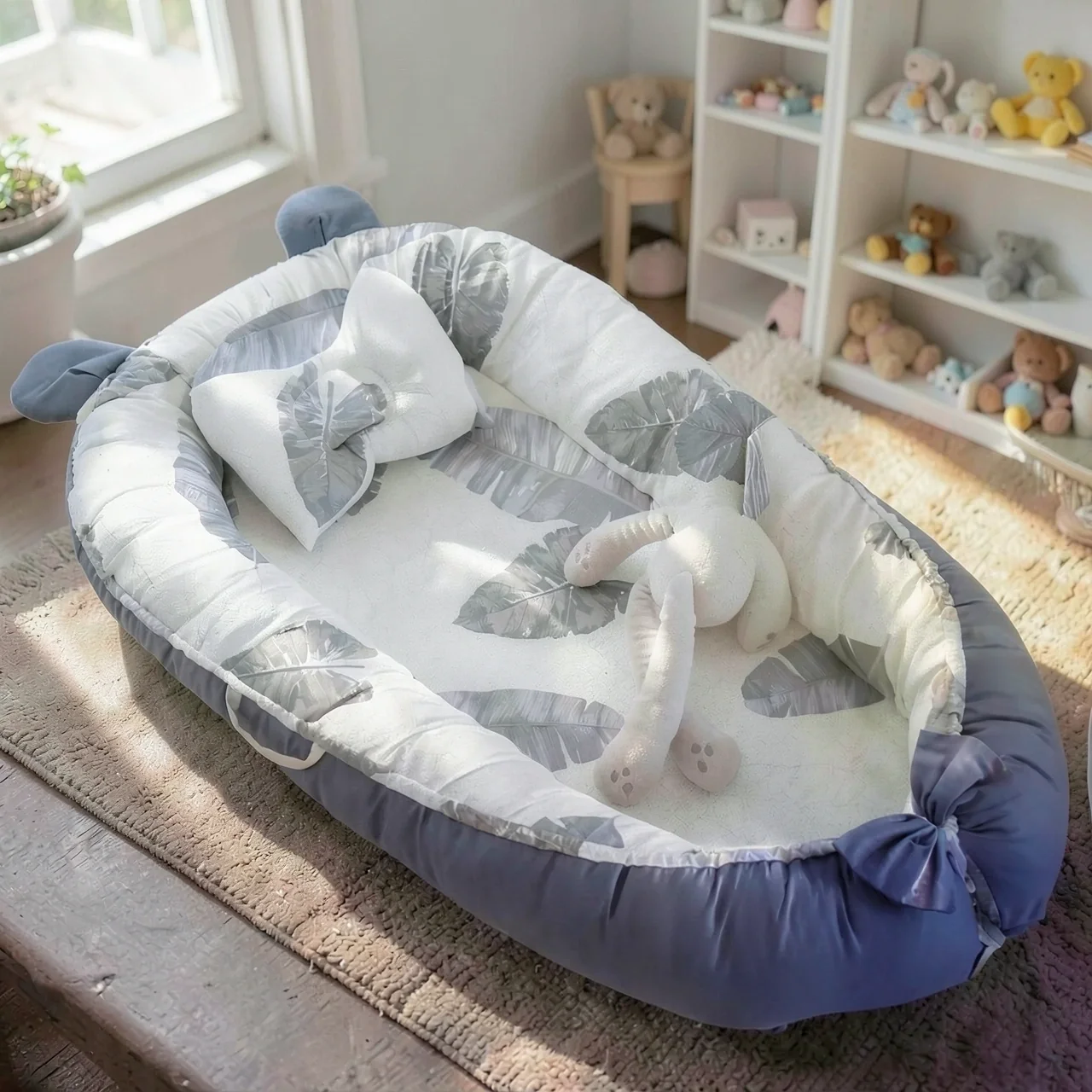 Кроватка детская Розовые звезды Memory Foam