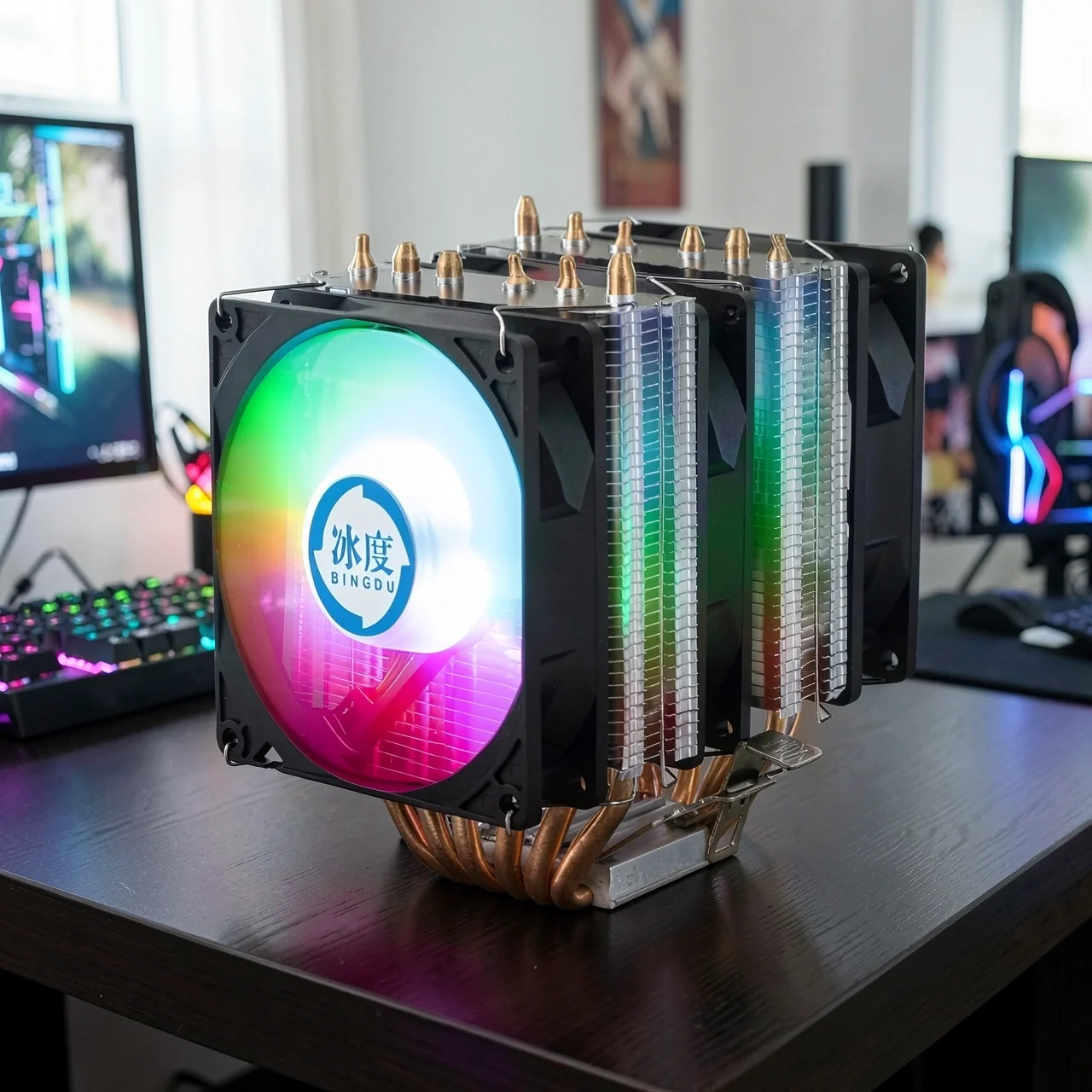 Система охлаждения Ice degree E9 6 трубок, 3 вентилятора, RGB, PWM