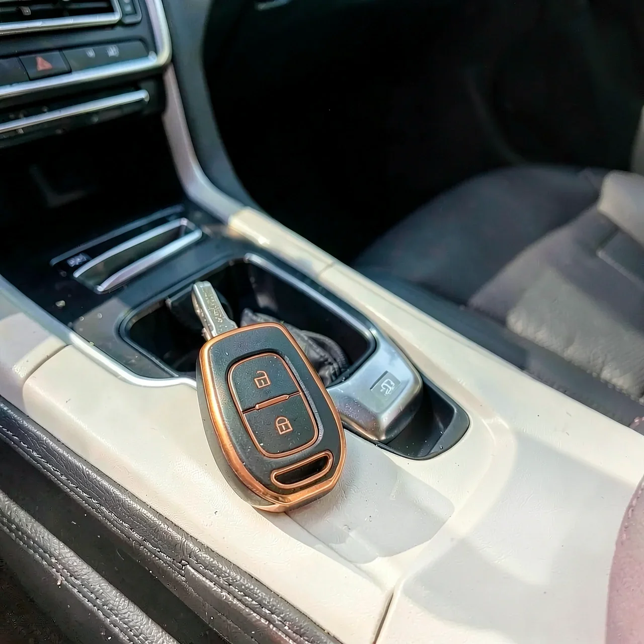 Чехол для ключа Renault Koleos черный 3 кнопки