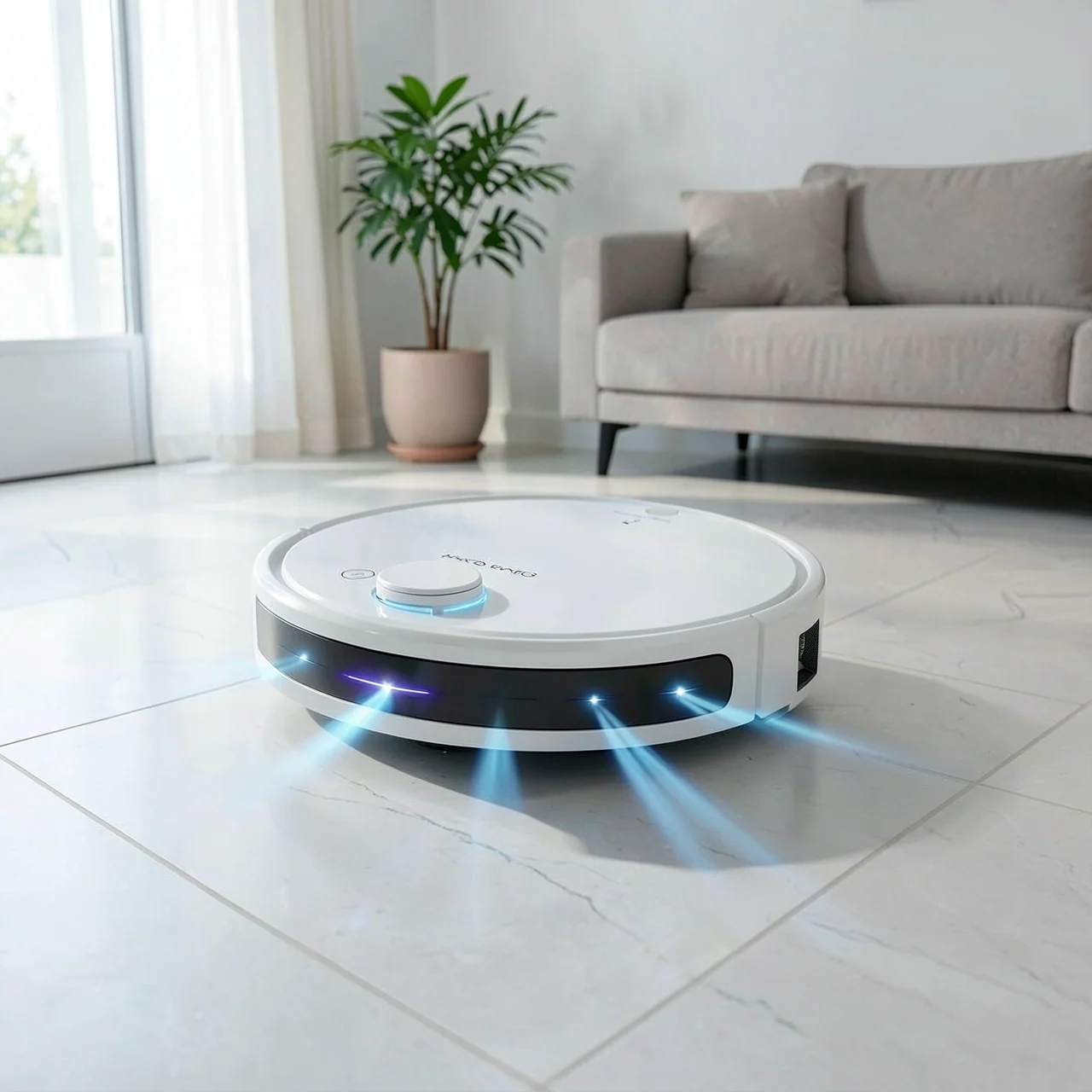 Робот-пылесос Scan Robot 12 черный улучшенный